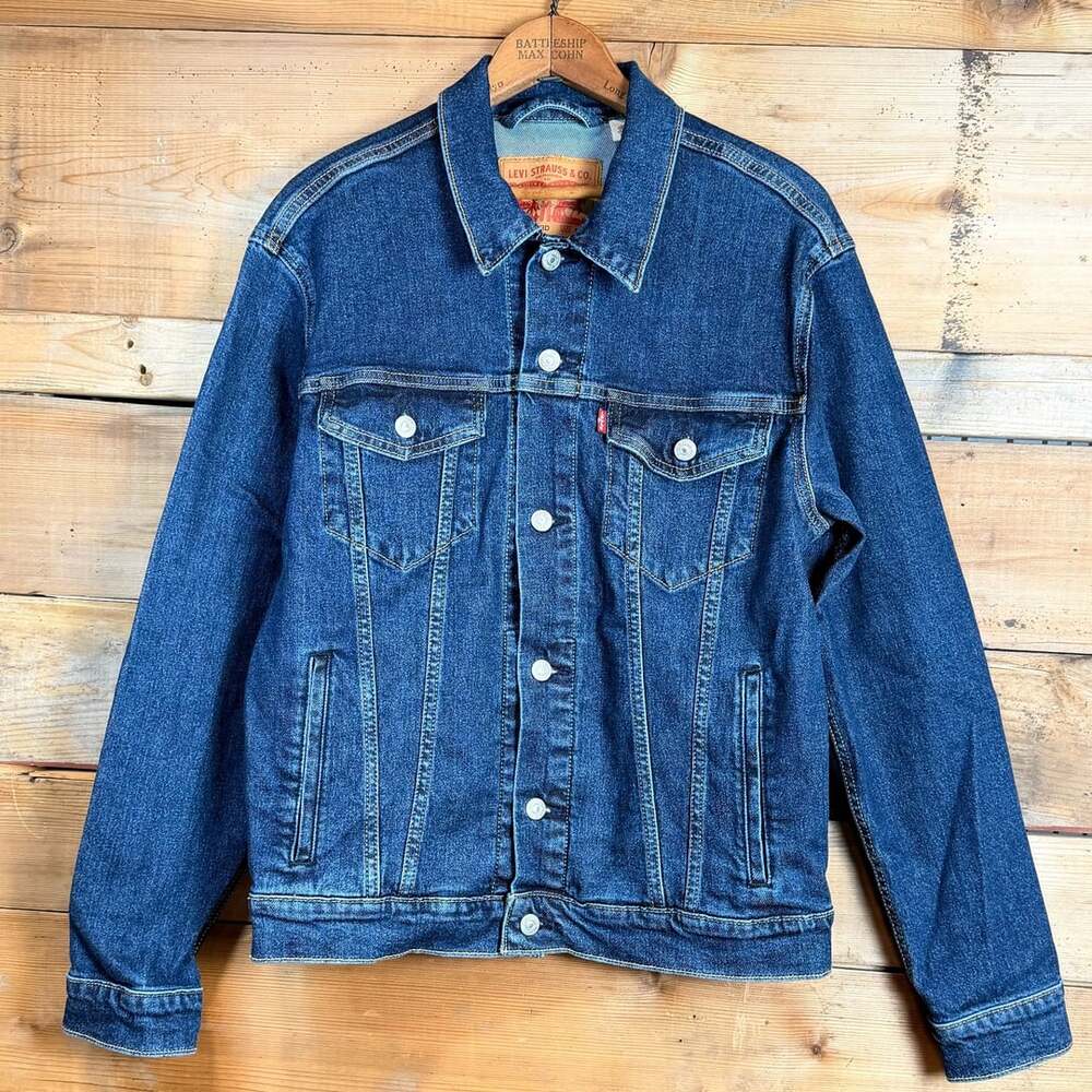 Levi's Standard Denim Trucker Jacket Dark Wash Size M